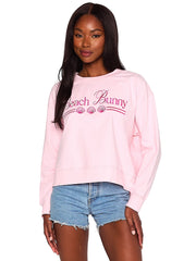 Beach Bunny: BB Embroidered Sweatshirt (L2509T8-BBPK)