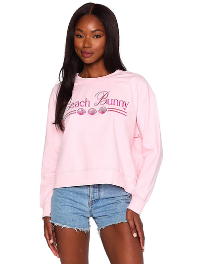 Beach Bunny: BB Embroidered Sweatshirt (L2509T8-BBPK)