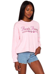 Beach Bunny: BB Embroidered Sweatshirt (L2509T8-BBPK)