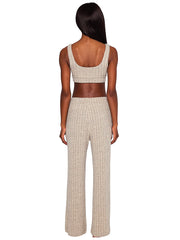 Beach Bunny: Mai V-Neck Bra-Mai Wide Leg Pant (L2502T2-OATM-L2502B1-OATM)