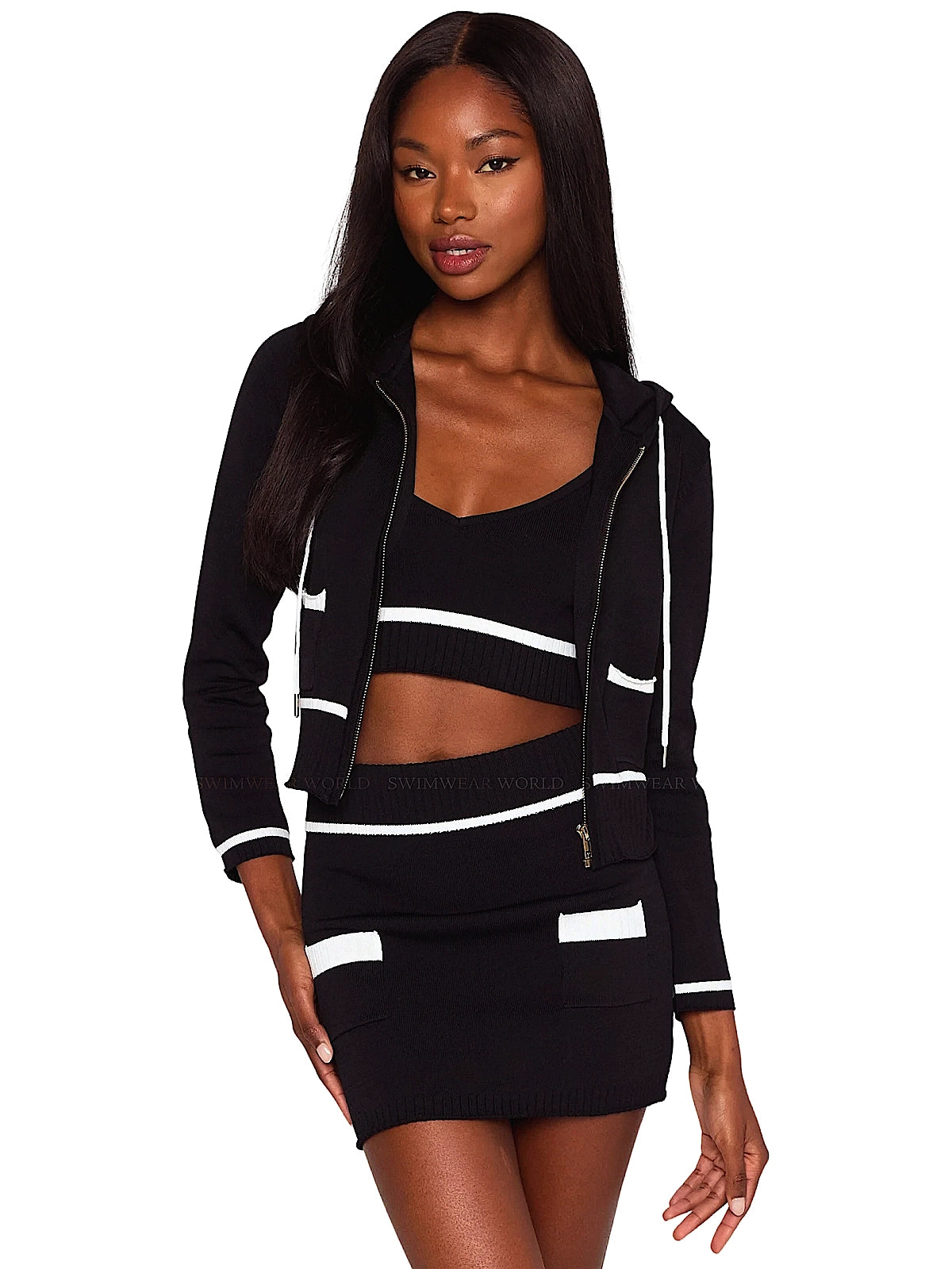 Beach Bunny: Juliette Knit Jacket-Juliette Knit Skirt