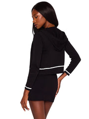 Beach Bunny: Juliette Knit Jacket-Juliette Knit Skirt (S2507T7-BLCK-S2507K1-BLCK)