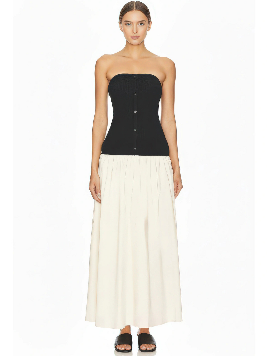 line and dot tanner dress Line & Dot Tanner Halter Maxi Dress In Black - 40% Off