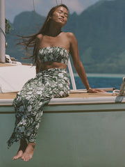 Stone Fox Swim: Gia Tube-Marlowe Sarong (SFC1006RC-FLRA-SFC1005RC-FLRA)