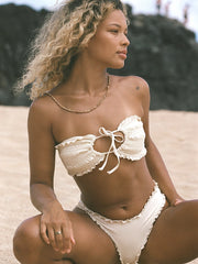 Stone Fox Swim: Cleo Bandeau-Quinn Bikini (SFT1077LY-CONT-SFB1074LY-CONT)