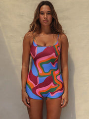 Stone Fox Swim: Bobby Surf Suit One-Piece (SFO1053LY-VLCN)