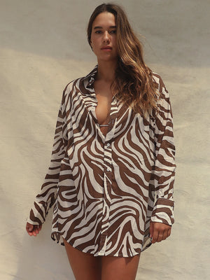 Stone Fox Swim: Mimi Shirt Dress (SFC1009RC-UNTM)