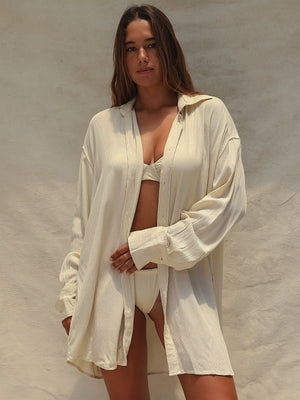 Stone Fox Swim: Mimi Shirt Dress (SFC1009RK-SMSN)