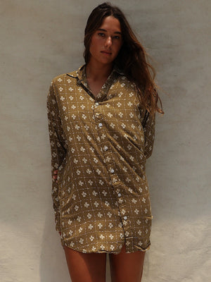 Stone Fox Swim: Mimi Shirt Dress (SFC1009RC-VTFL)