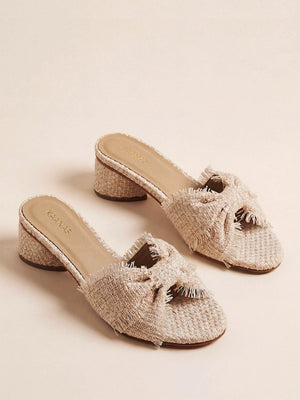 Kaanas: Koa Frayed Bow Heel (H00233R-NAT)