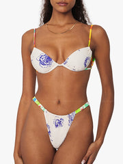 We Wore What: Ruched Underwire-Adjustable Ruched Bikini (WWST26-14-124-WWSB30-04-124)