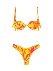 We Wore What: Ruched Underwire-Delilah Bikini (WWST26-12-ZQ6-WWSB13-38-ZQ6)