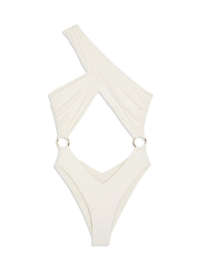 We Wore What: Asymmetrical Cross-Over One Piece (WWS32-01-125)