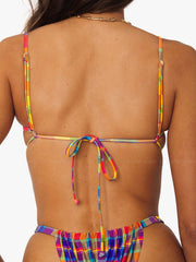 We Wore What: Ruched Underwire-Adjustable Ruched Bikini (WWST26-13-960-WWSB30-03-960)
