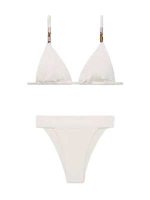 We Wore What: Beaded Cooper-Cheeky High Leg Bikini (WWST71-01-125-WWSB40-01-125)