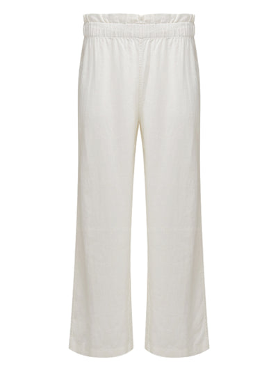 We Wore What: Paperbag Linen Pant (WWCB32-1-100)