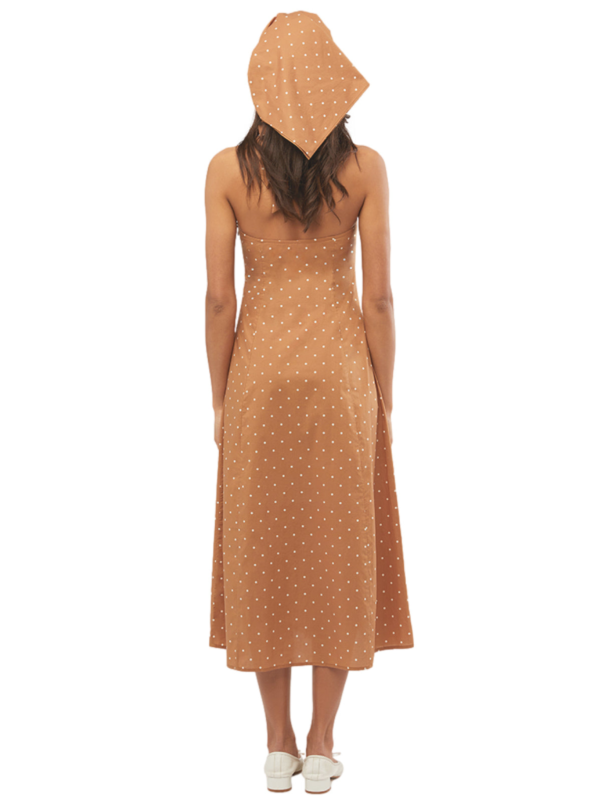 We Wore What: Halter Button Up Midi Dress (WWC58-01-BIM)