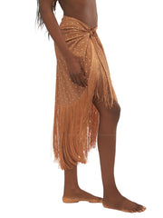 We Wore What: Fringe Sarong (WWCB41-02-BIM)