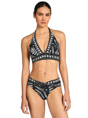 Robin Piccone: Hailey Halter Bra-Hailey Twist Bikini (262305-BLE-262366-BLE)