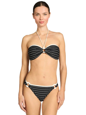Robin Piccone: Millie Bandeau Bra-Millie Ring Side Bikini (262608-BLE-262663-BLE)