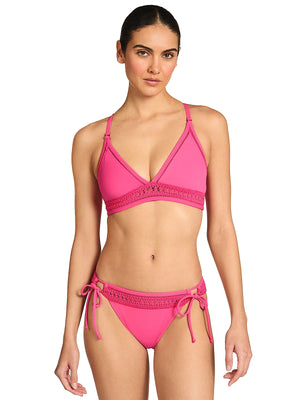 Robin Piccone: Isabelle Triangle Bra With Lace-Up Back-Isabelle Tie Side Bikini (265400-STW-265463-STW)