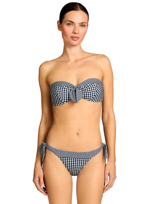 Robin Piccone: Brigitte Bandeau-Brigitte Side Tie Bikini (263808-NAC-263865-NAC)