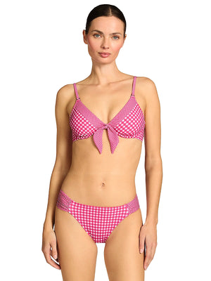 Robin Piccone: Brigitte Triangle Bra With Underwire-Brigitte Tab Side Hipster Bikini (263800-DFC-263862-DFC)