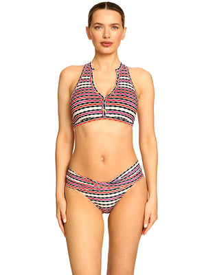 Robin Piccone Freya Tank Bra-Freya Twist Bikini in Navy/Red (270507-NVR-270566-NVR)