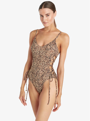 Robin Piccone: Whitney Lace Up One Piece (220715-MOC)