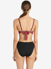 Robin Piccone: Billie Triangle Bra-Billie High Waist Bikini (225101-BWR-225169-BWR)