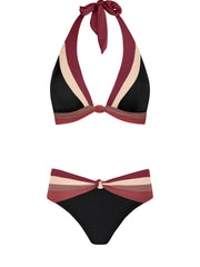 Robin Piccone: Billie Triangle Bra-Billie High Waist Bikini (225101-BWR-225169-BWR)