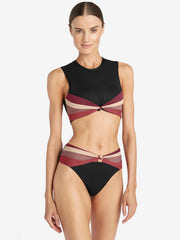 Robin Piccone: Billie Tank-Billie High Waist Bikini (225125-BWR-225169-BWR)