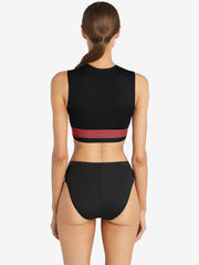 Robin Piccone: Billie Tank-Billie High Waist Bikini (225125-BWR-225169-BWR)