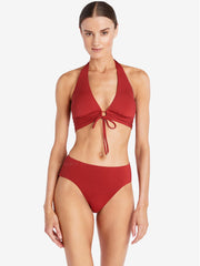 Robin Piccone: Aubrey Halter-Ava Twist Bikini (221703-BRK-221766-BRK)