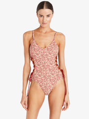 Robin Piccone: Aubrey Lace Up One Piece (220315-SI)