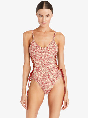 Robin Piccone: Aubrey Lace Up One Piece (220315-SI)