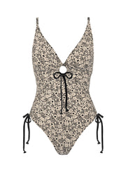 Robin Piccone: Aubrey V-neck One Piece (220313-BKI)