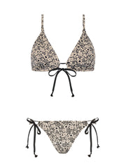 Robin Piccone: Aubrey Triangle-Aubrey Side Tie Bikini (220302-BKI-220363-BKI)