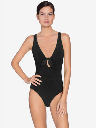 Robin Piccone: Ava Plunge One Piece (221716-BLK)