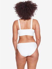 Robin Piccone: Ava Over Shoulder-Ava Twist Bikini (221701-WHT-221766-WHT)