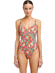 Robin Piccone: Bibi Side Cutout One Piece (225415-MULT)