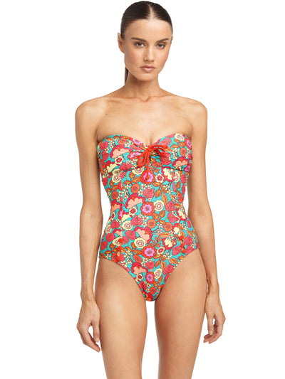 Robin Piccone: Bibi Bandeau One Piece (225411-MULT)