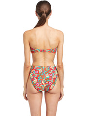 Robin Piccone: Bibi bandeau-Bibi High Waist Bikini (225408-MULT-225469-MULT)