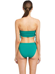 Robin Piccone: Aubrey Bandeau-Aubrey High Waist Bikini (221704-ICE-221767-ICE)