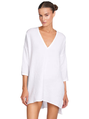 Robin Piccone: Emily V-Neck Tunic (233317-WHT)