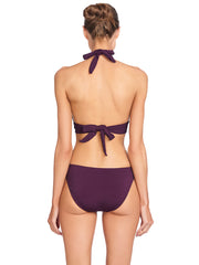Robin Piccone: Aubrey Halter-Aubrey Side Tie Bikini (221703-PLM-221763-PLM)