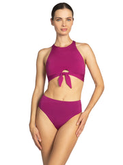 Robin Piccone: Ava X Back Halter-Ava High Waist Bikini (231707-ACA-221769-ACA)
