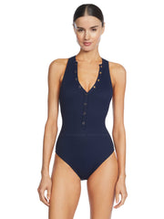 Robin Piccone: Amy One Piece High Neck (220814-NAV)