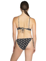 Robin Piccone: Delilah Halter-Delilah Side Tie Bikini (241103-BLK-241163-BLK)