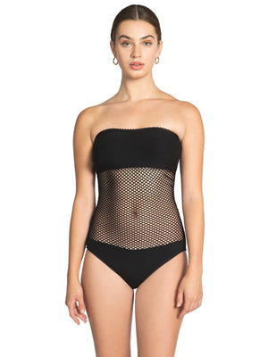 Robin Piccone: Pua Bandeau One Piece (231311-BLK)